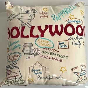 Hollywood accent pillow